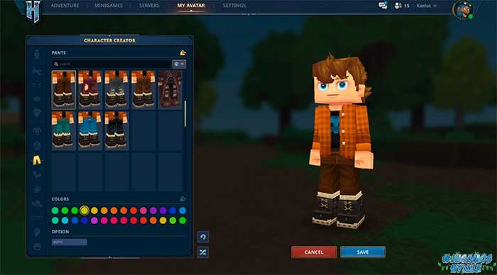 interfaz usuario hytale